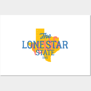 Texas logo. The Lone Star State logo. Posters and Art